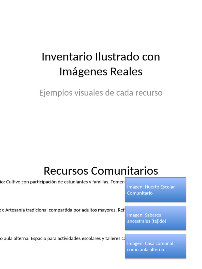 Recursos Educativos Comunitarios Visuales | PDF | Aprendizaje