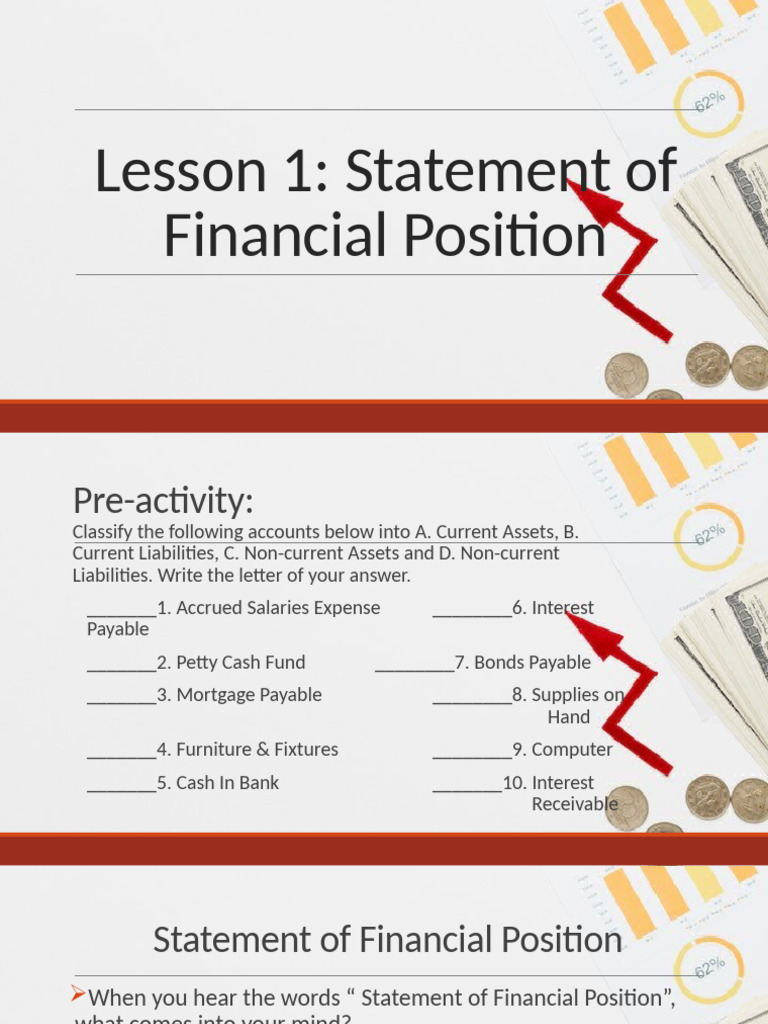 Understanding Financial Position Basics | PDF | Balance Sheet | Equity ...
