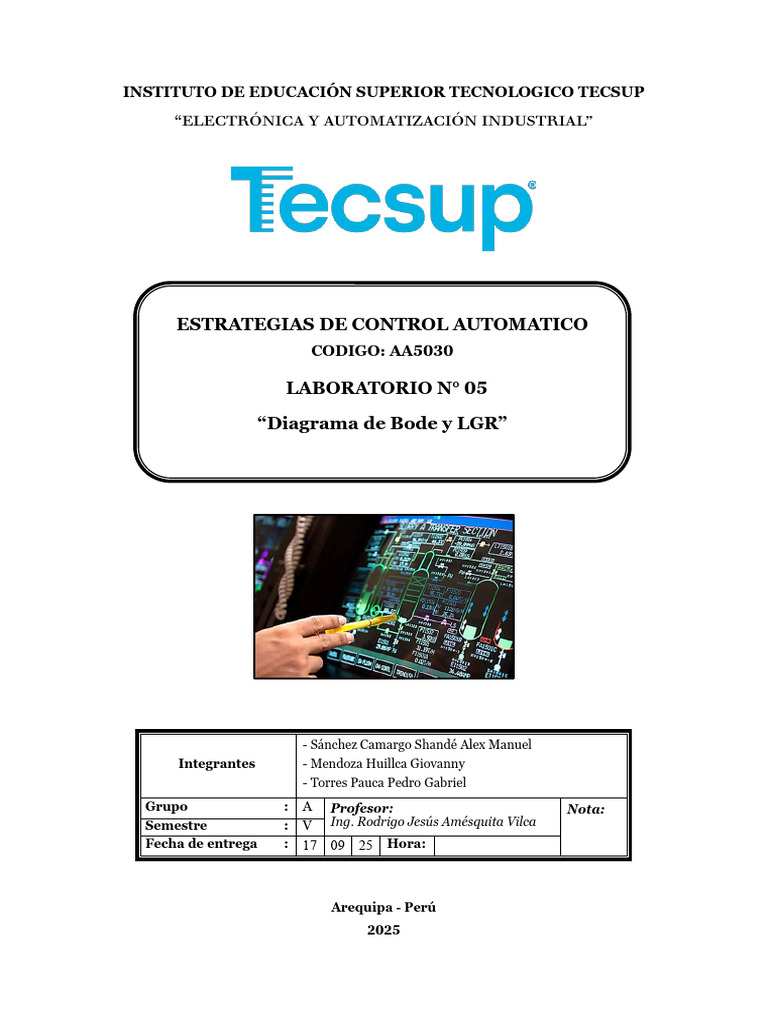 Diagrama de Bode y LGR en Control Automático | PDF | Amplitud | Teoría ...