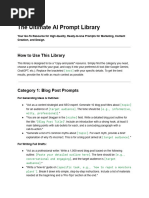 Top 100 AI Prompts Handbook | PDF
