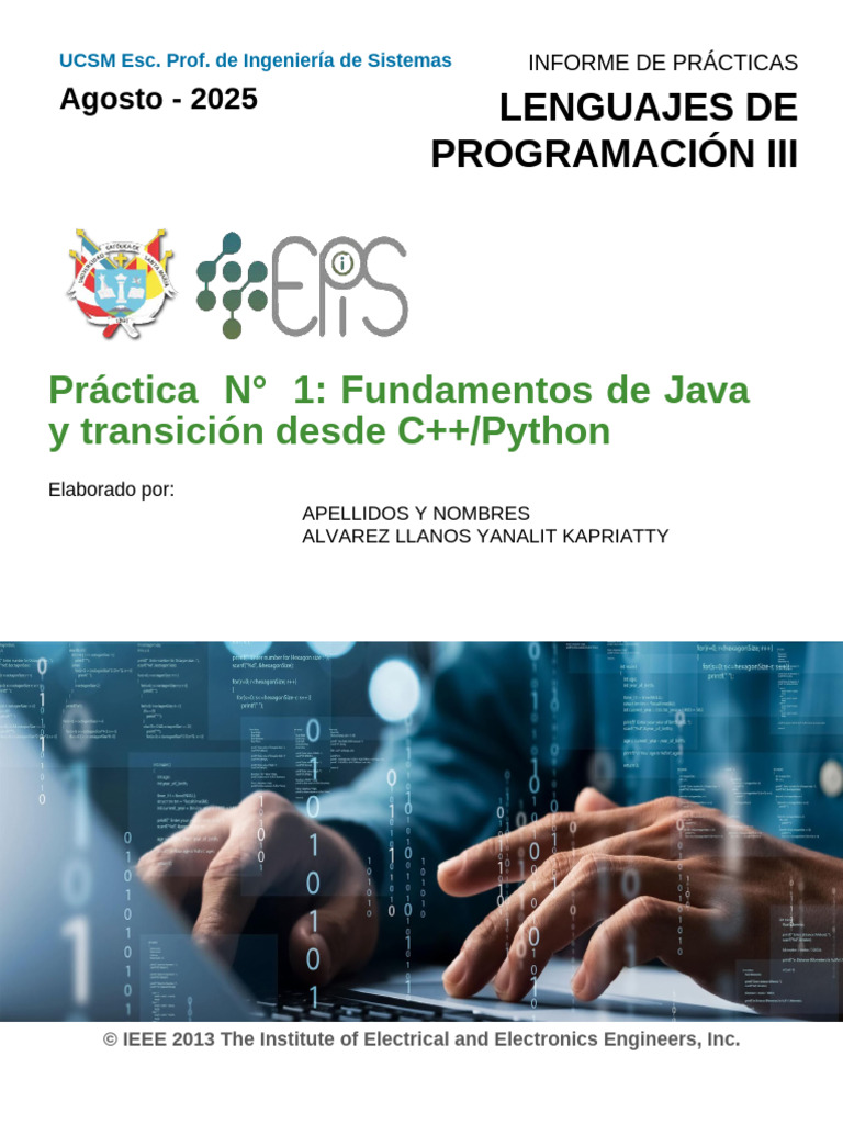 Fundamentos de Java: Transición desde C++/Python | PDF | Java (lenguaje ...