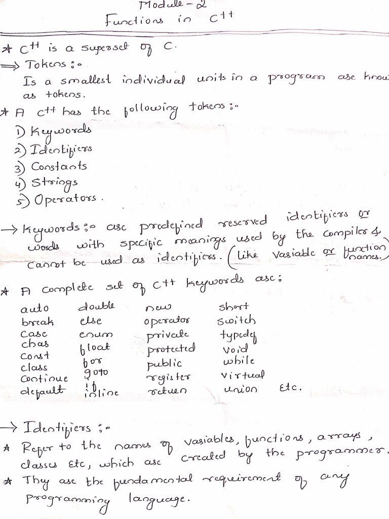 Module 2 C++ | PDF