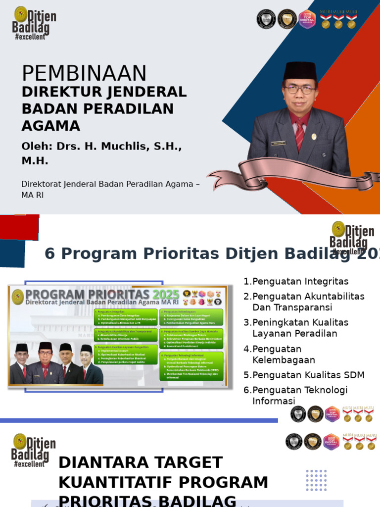 Program Prioritas Ditjen Badilag 2025 | PDF