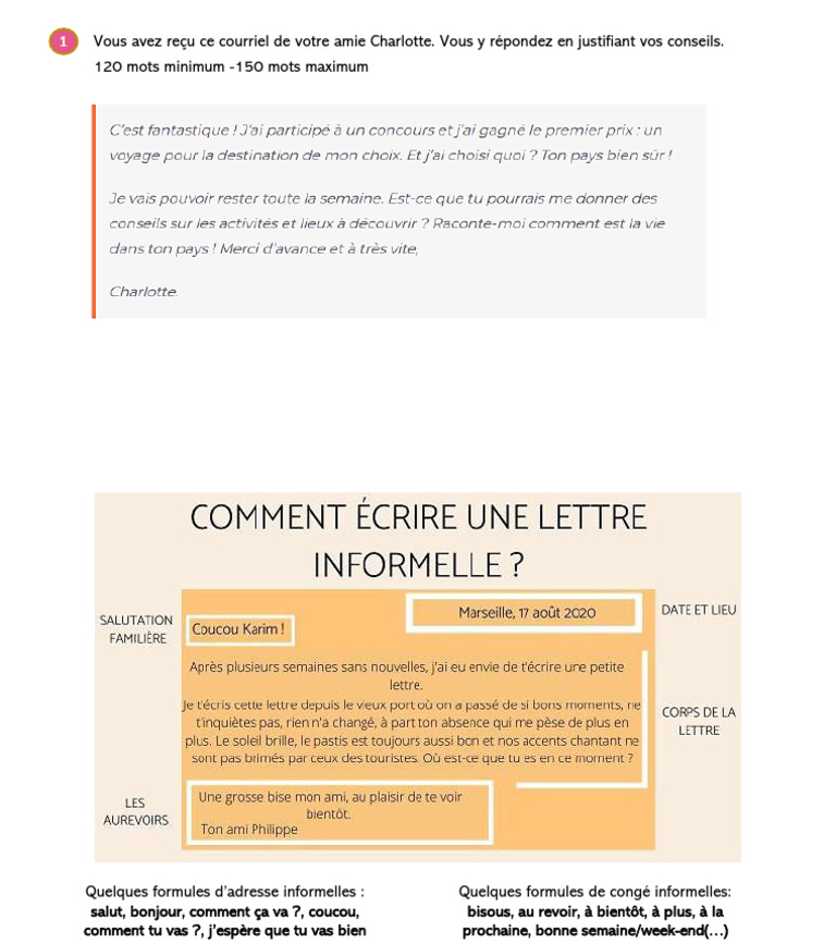 Conseils pour un courriel informel | PDF