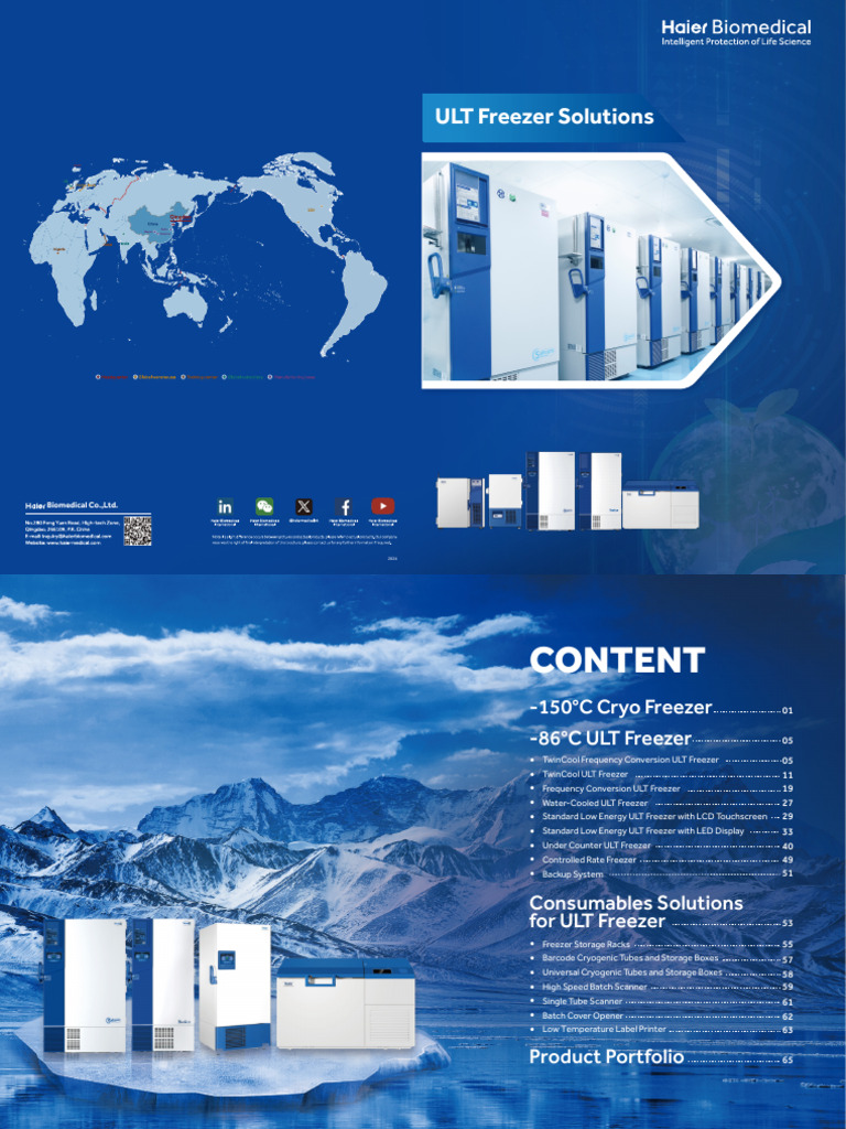 ULT Freezer Solutions | PDF | Refrigerator | Touchscreen