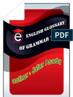 English Glossary of Grammar Terms