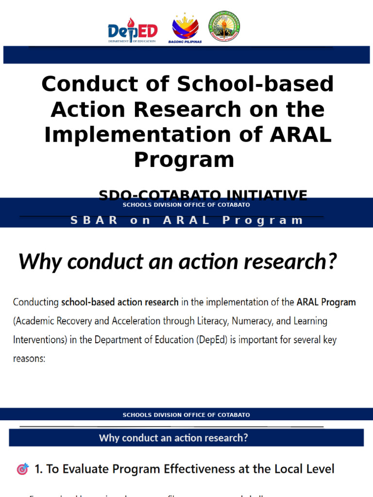 ARAL Program Action Research Guide | PDF | Data | Inquiry