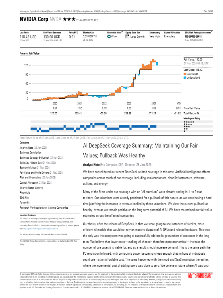 NVIDIA Analyst Report January 2025 | PDF | Graphics Processing Unit ...