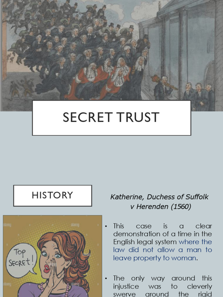Understanding Secret Trusts in Law | PDF | Will And Testament | Justice
