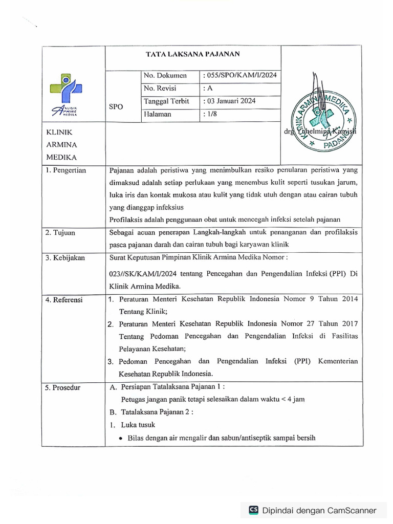 Ep 1.2 Spo Tatalaksana Pajanan | PDF