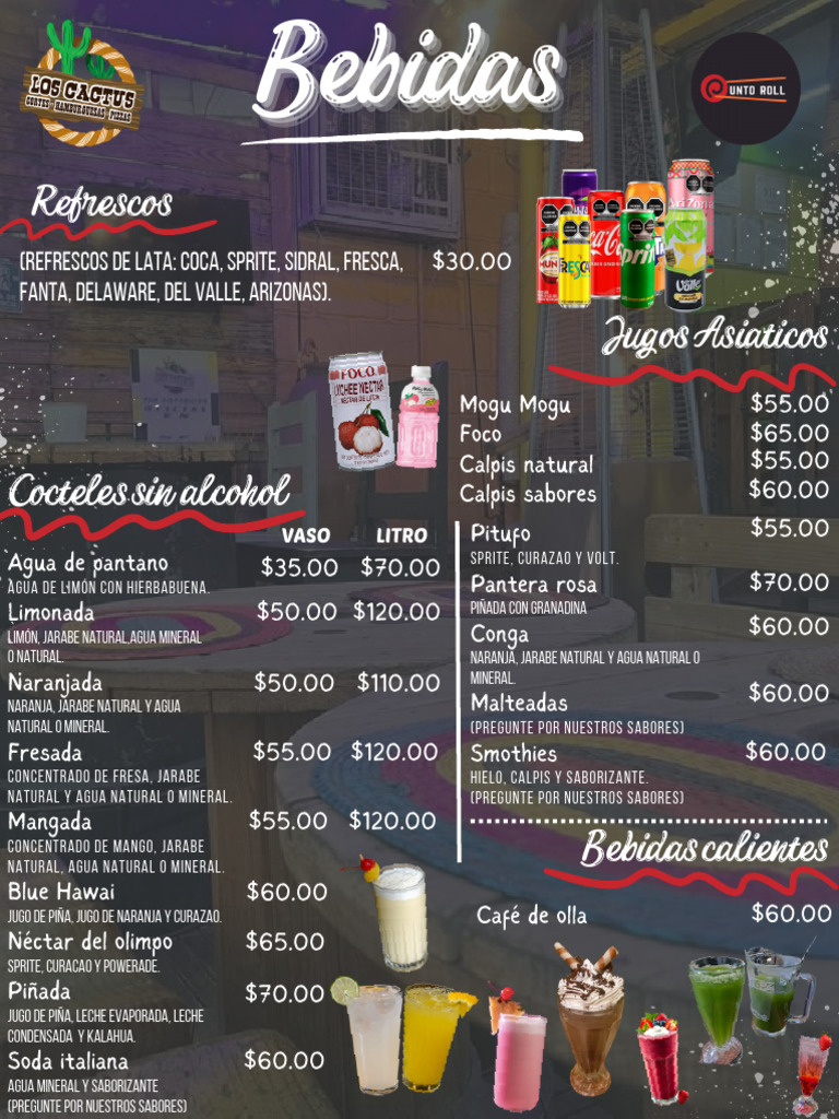 2025 Menú Bebidas | PDF | Bebida