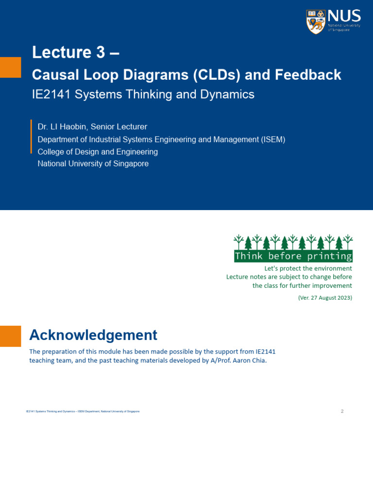 Causal Loop Diagrams in Systems Thinking | PDF | Causality | Positive ...