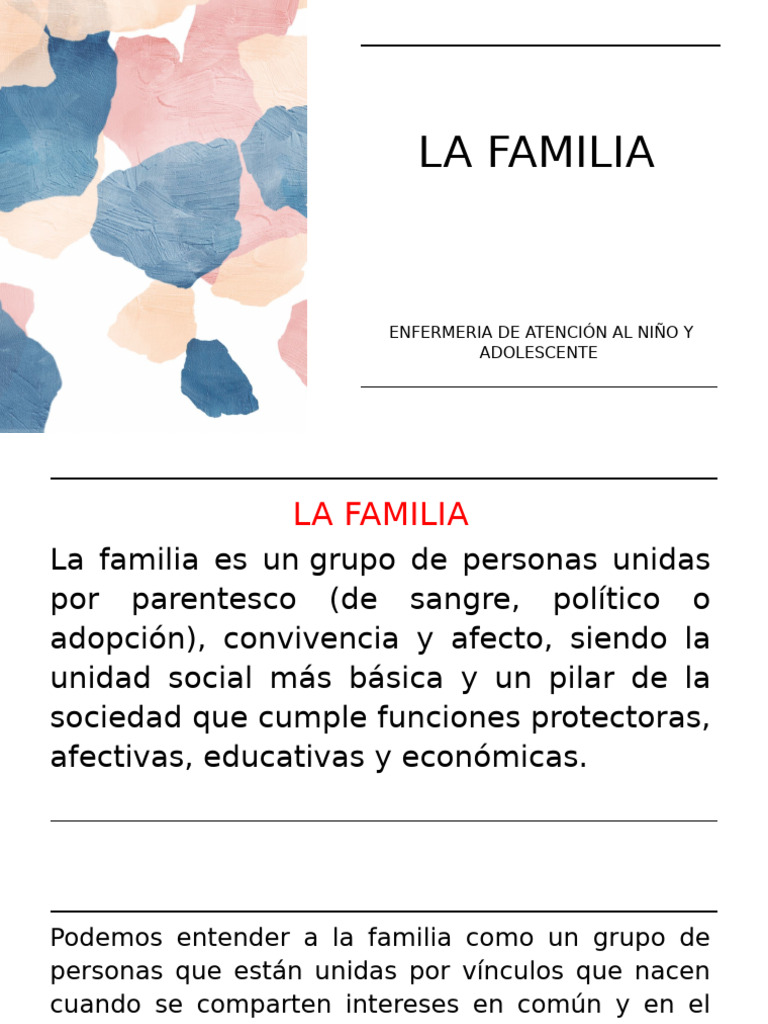 La Familia | PDF | Familia | Parentesco y descenso