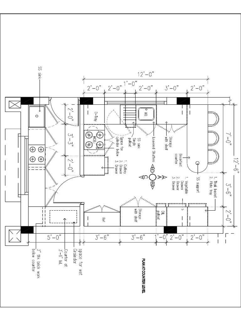 Kitchen - Plan at Counter Level | PDF