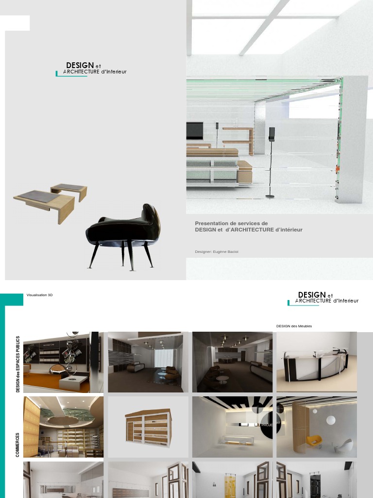 Architecture d'Intérieur et Décoration Services de Design et Architecture d'Intérieur | PDF | Art