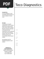 Bio-Rad Urine Chemistry Control Inserts | PDF