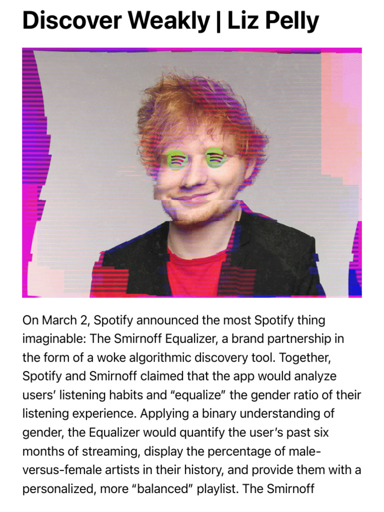 Spotify's Gender Bias in Playlists | PDF | Spotify | Feminism