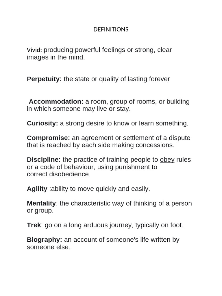 Definitions | PDF