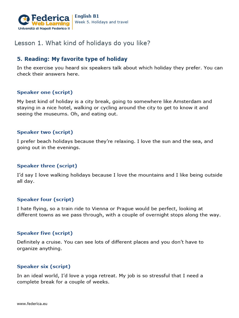 5.1.5. My Favorite Holiday Script | PDF