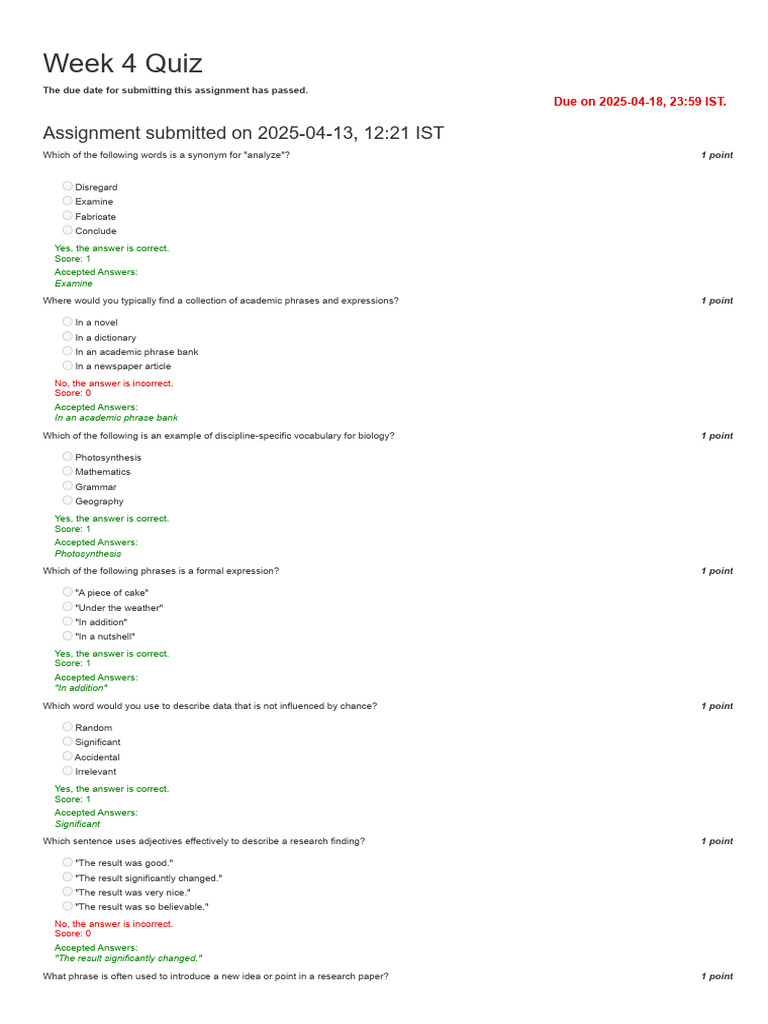 Week 4 - Research Vocabulary Development | PDF | Vocabulary | Human  Communication