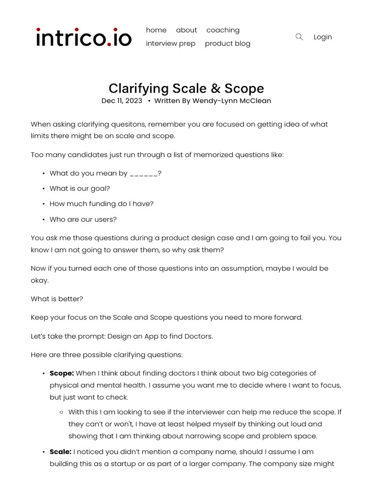 Effective Clarifying Questions for PMs | PDF | Linked In | World Wide Web