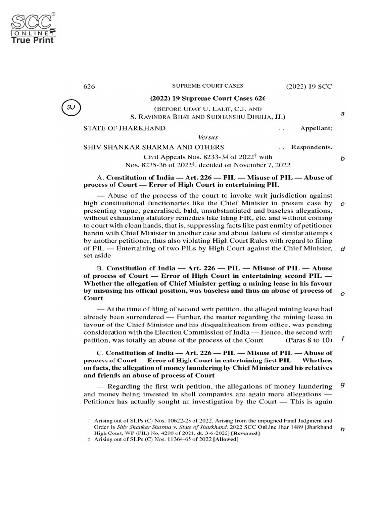 Modak Judgment Analysis: SCC 2008 | PDF | Supreme Court Of The United ...