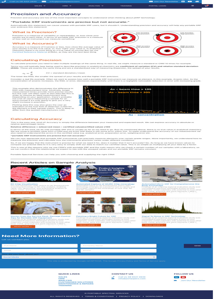 Understanding Precision vs. Accuracy in pXRF | PDF | Coefficient Of ...