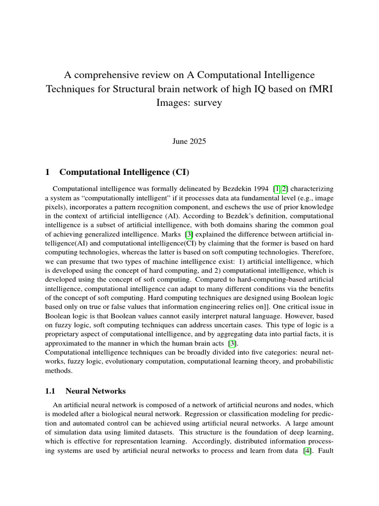 Computational Intelligence for IQ Detection | PDF | Deep Learning ...