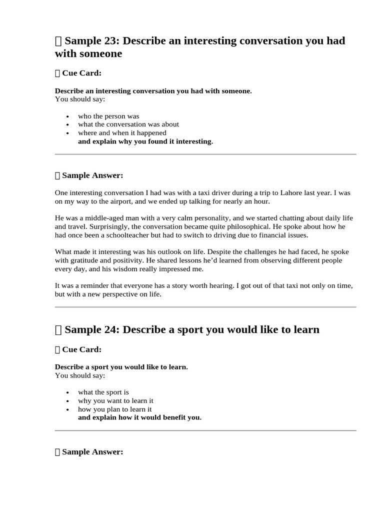 Engaging Conversations and Personal Growth | PDF | Educational ...