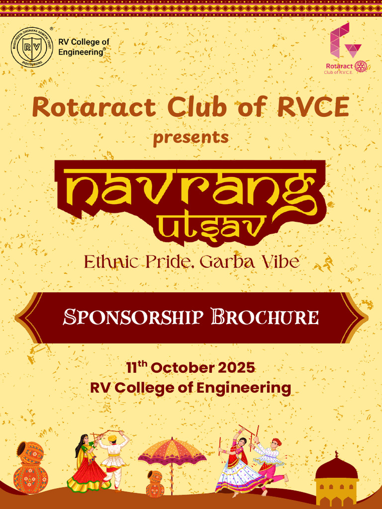 RVCE Rotaract Club Sponsorship Brochure | PDF