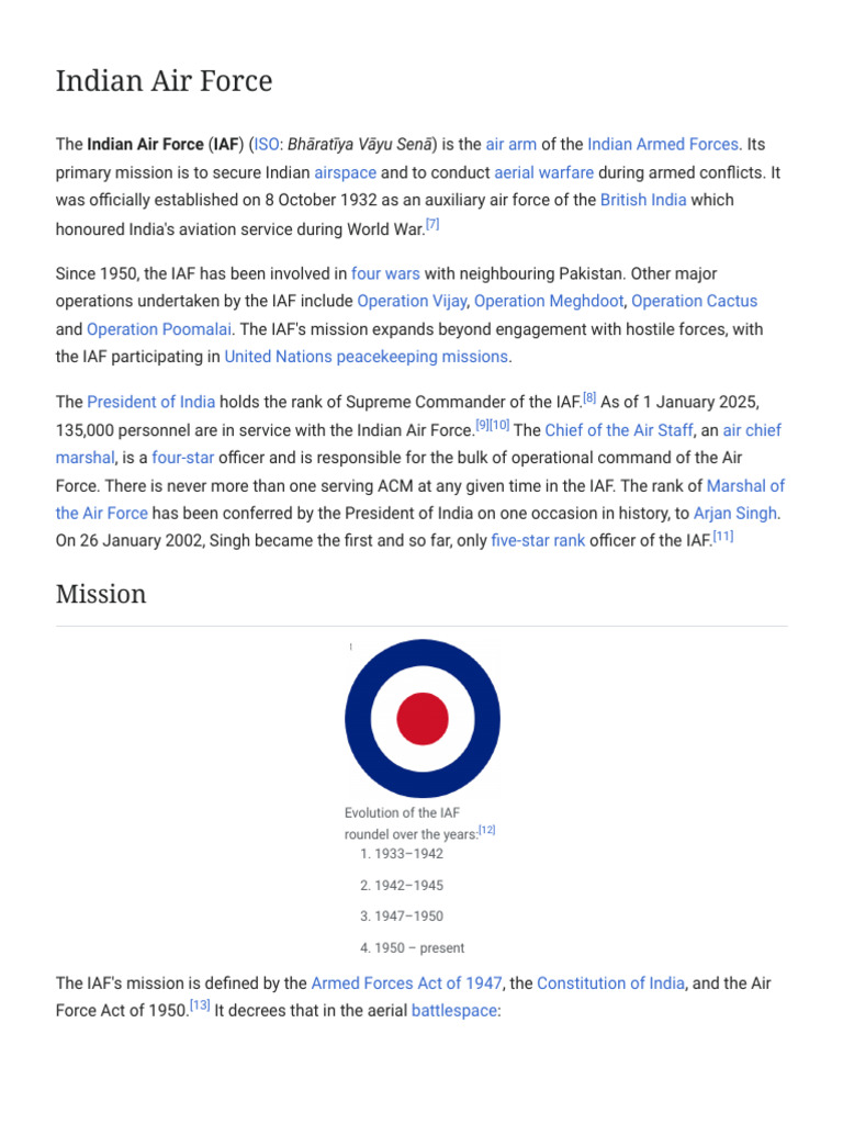 Overview of the Indian Air Force | PDF | Military Aviation | Military