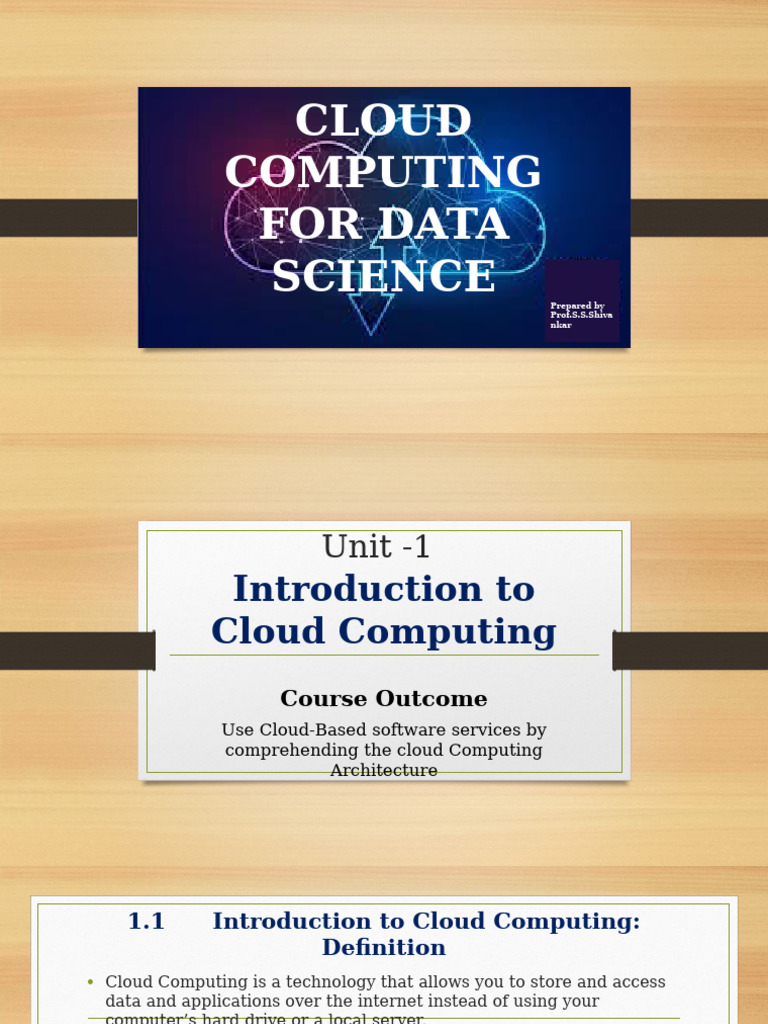 Cloud Computing Overview for Data Science | PDF | Cloud Computing ...