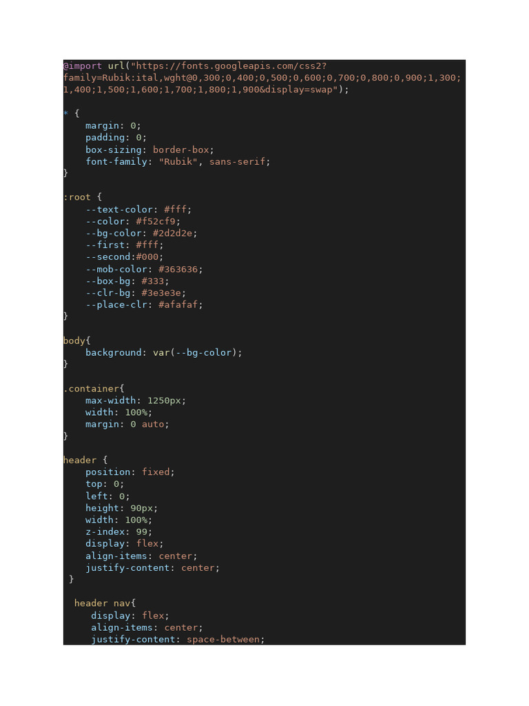 Stylish Dark Mode Navigation CSS | PDF
