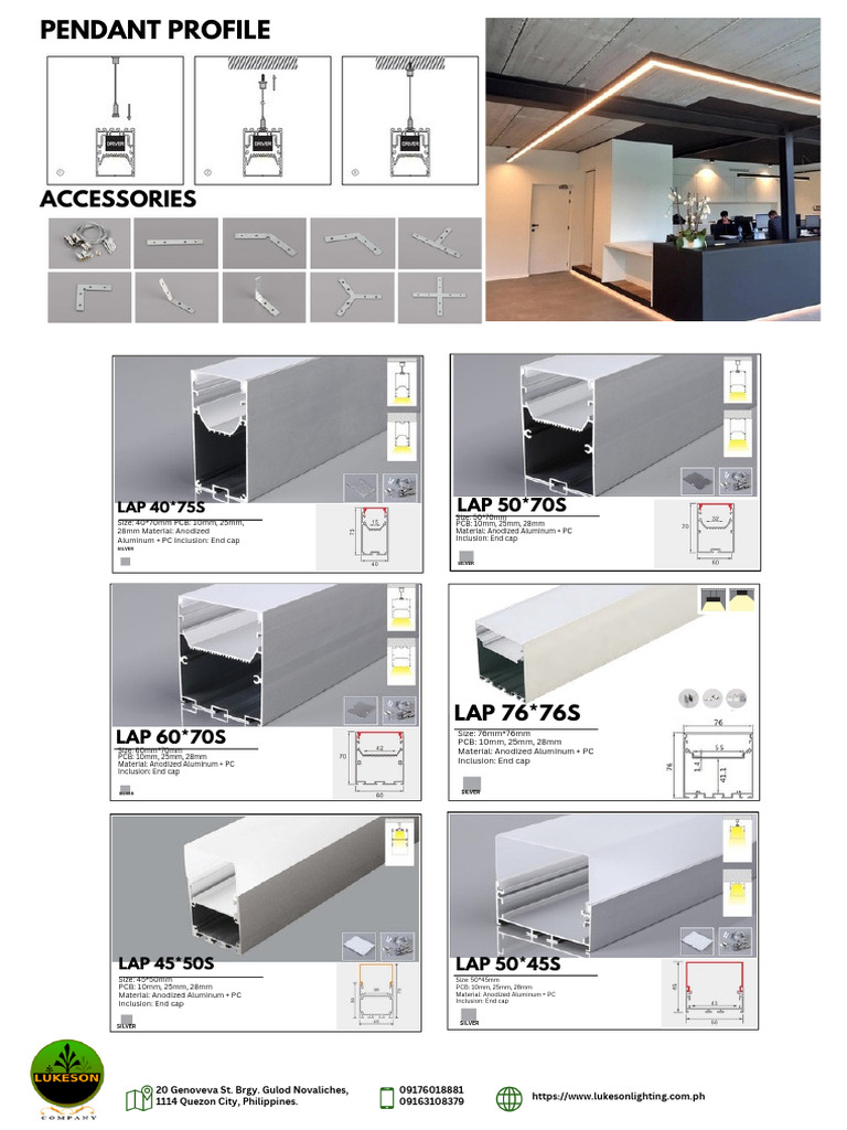 Picture of Anodized Aluminum LED Profiles & Accessories | PDF