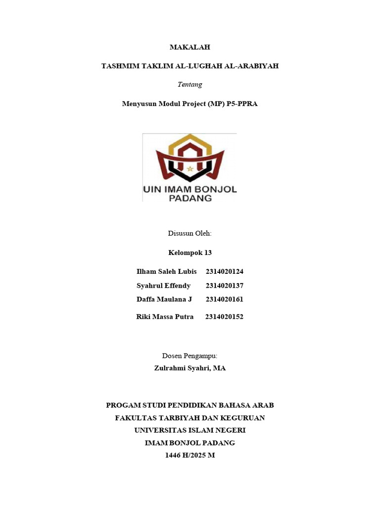Modul Project P5-PPRA dalam Pendidikan | PDF