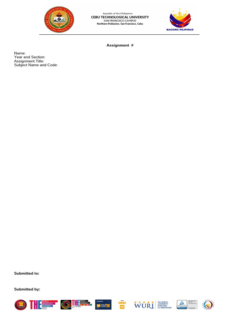 Assignment Format | PDF