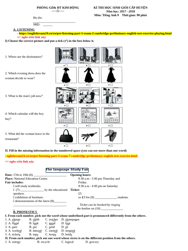 English Exam for Grade 9 Students | PDF | Indonesia | Southeast Asia