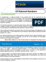 Types of Rational Numbers