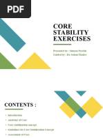 Sahrmann Core Stability Test Levels | PDF