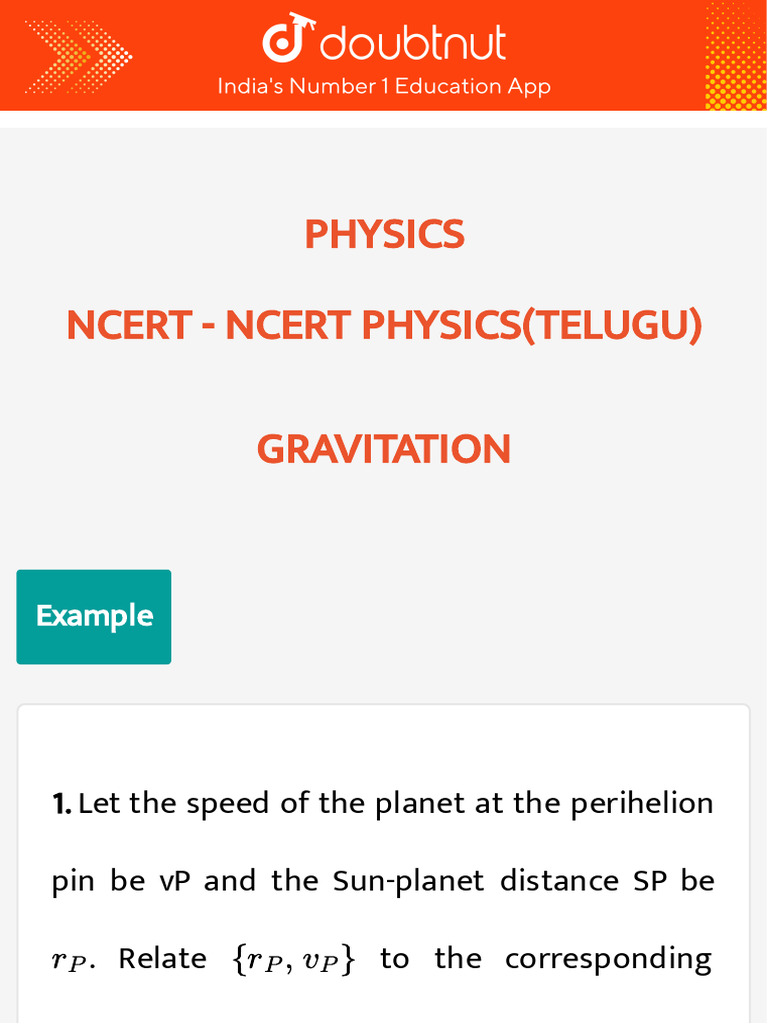 Gravitational Physics Exercises and Solutions | PDF | Orbit | Sun