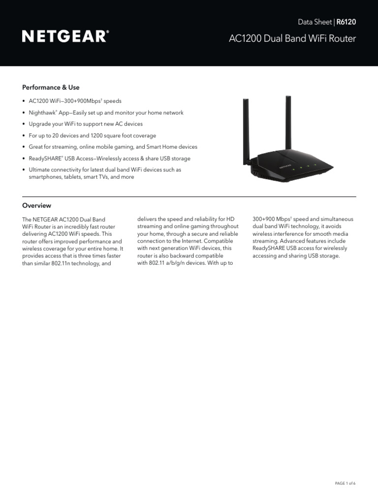 R6120 tcm148-52272 | PDF | Wi Fi | Ieee 802.11