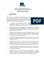Dubai Contracting Company LLC QA/QC Operations Manual: Dccqaqcintro - Doc Page 1 of 2 07.06.04