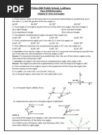Lines and Angles Class 9 | PDF | Triangle | Euclid