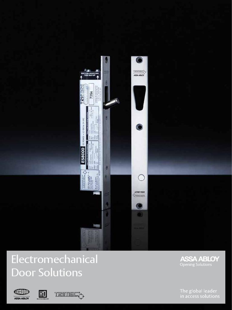 Electromechanical Door Lock Solutions | PDF | Door | Switch