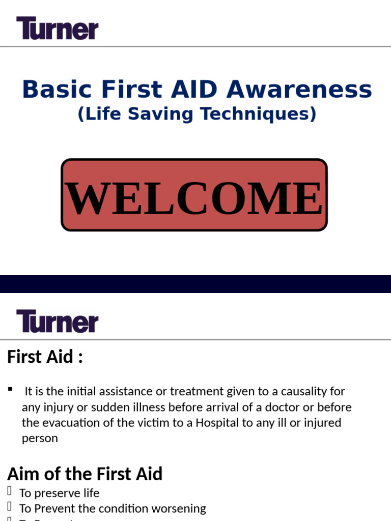 Basic First Aid Awareness | PDF | Cardiopulmonary Resuscitation ...