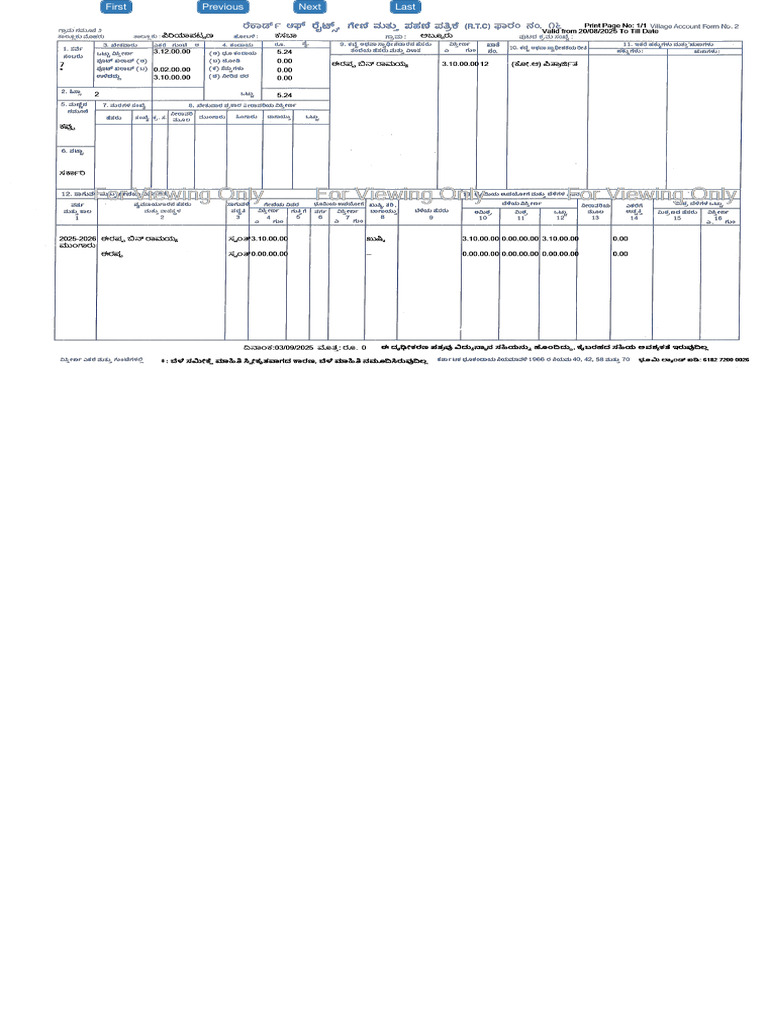 Httpslandrecords Karnataka Gov Inservice2PreviewRTC Aspx | PDF