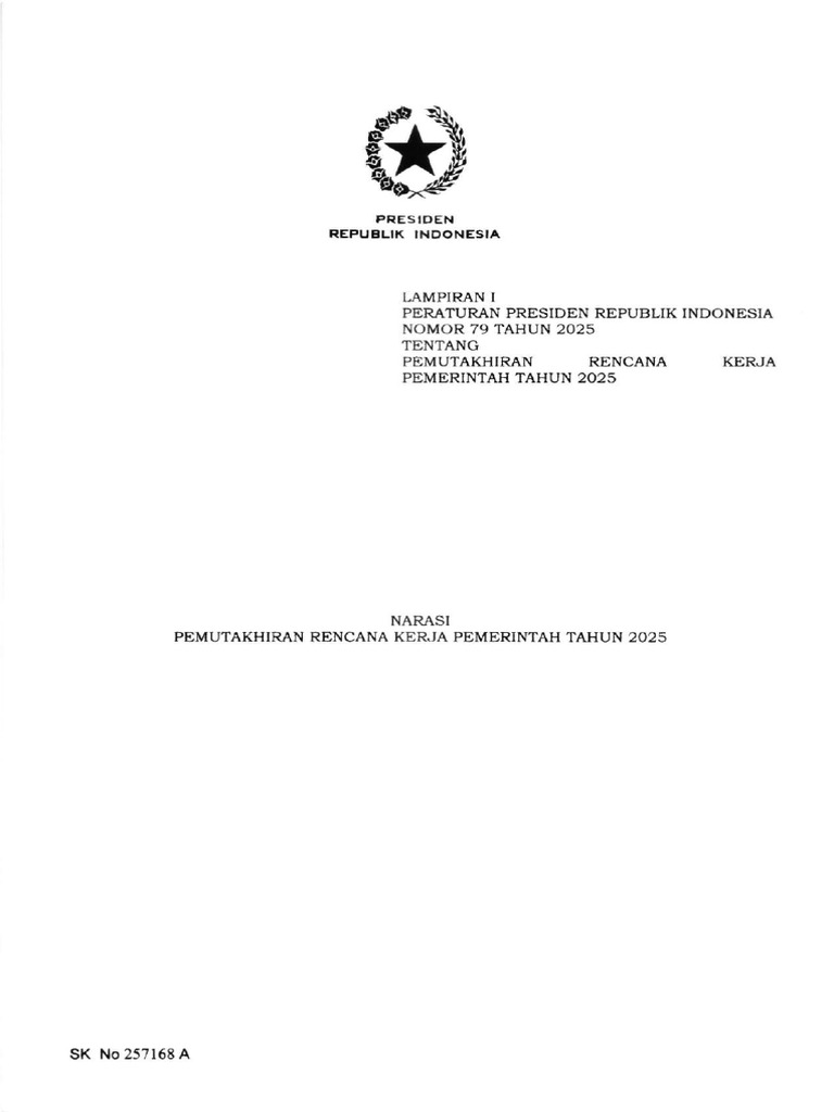 Pemutakhiran RKP 2025 Indonesia | PDF