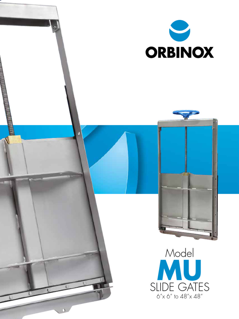 Mu Slide Gates Brochure 01.2025 | PDF | Actuator | Mechanical Engineering