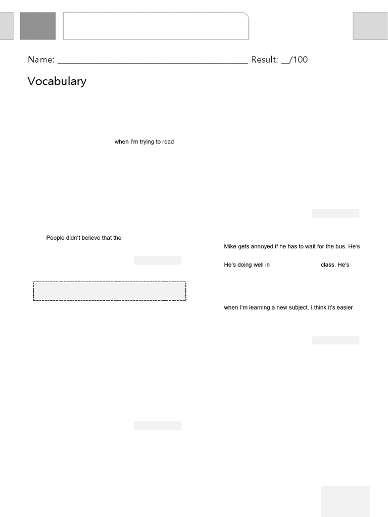 B1 Unit 8 Progress Test Guide | PDF | Newspapers