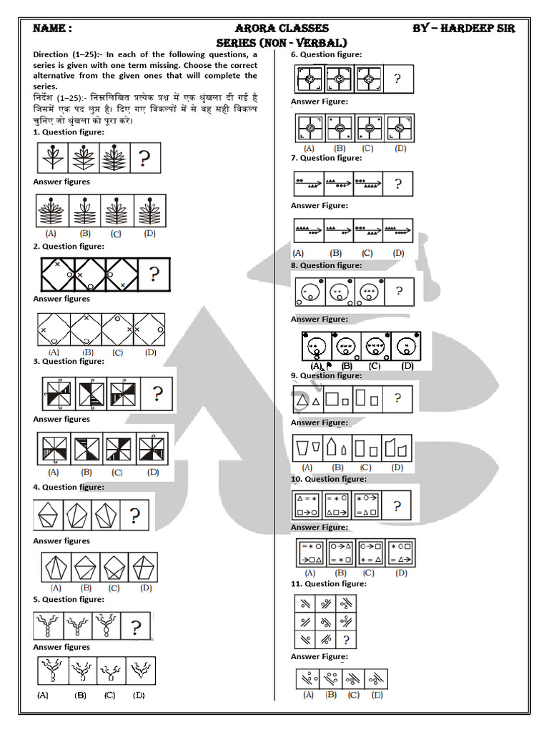 Series (Non - Verbal) - 250905 - 095458 | PDF | Chess Theory | Chess ...